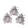 Natural Rose Quartz Brooches G-A176-D09-1-1