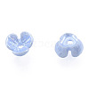 Resin Imitation Pearl Bead Caps X-RESI-N036-01A-01-3
