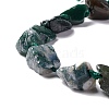 Natural Indian Agate Beads Strands G-B024-04-3