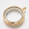 Alloy Magnetic Locket Pendants PALLOY-T052-22G-2