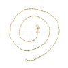 Brass Ball and Column Link Chains Necklace for Women NJEW-P265-01B-G-3