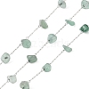 Handmade Natural Green Aventurine Chip Beads Chain CHS-H028-06A-07-1