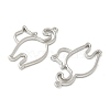 Alloy Open Back Bezel Pendants X-FIND-L025-02P-2