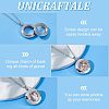 Unicraftale DIY Memory Locket Pendant Necklace Making Kit DIY-UN0003-51-5