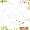 BENECREAT 1 Set Acrylic Patchwork Templates DIY-BC0012-65A-2