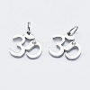 Eco-Friendly 316 Surgical Stainless Steel Micro Pave Cubic Zirconia Charms RB-I078-69P-NR-1