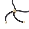 Infinity Brass Micro Pave Clear Cubic Zirconia Link Bracelets BJEW-JB10646-01-4