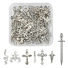 42Pcs 7 Style Gothic Themed Tibetan Style Alloy Pendants Sets TIBEP-FS0001-10-1