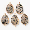 Natural Dalmatian Jasper Links G-R464-003F-1