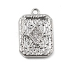 Brass Micro Pave Cubic Zirconia Pendants KK-D283-30P-04-1