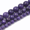 Natural Chalcedony Beads Strands G-S333-6mm-011-2