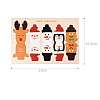 Cute Christmas Paper Lollipop Decoration Card PW-WGCD1E7-01-1