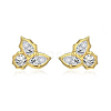 925 Sterling Silver Micro Pave Clear Cubic Zirconia Stud Earrings EJEW-K301-03MG-4