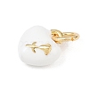 Brass Enamel Charms KK-P339-25G-01-2