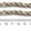 Electroplated Synthetic Magnetic Hematite Beads Strands G-I364-J01-02-4