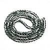 Baking Paint Transparent Glass Beads Strands DGLA-N011-6mm-07-2