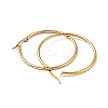 PVD Vacuum Plating 201 Stainless Steel Hoop Earrings with 304 Stainless Steel Pins for Women EJEW-D279-12G-03-2