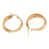 PVD Vacuum Plating 201 Stainless Steel Hoop Earrings EJEW-I309-07G-03-2