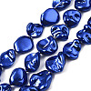 Electroplated Natural Freshwater Shell Beads SHEL-N026-195A-1