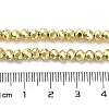 Electroplate Glass Beads Strands EGLA-D030-15B-03-4