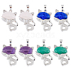 DICOSMETIC 8Pcs 4 Style Natural Gemstone Pendants G-DC0001-18-1