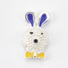 Bunny Alloy Enamel Cabochons MRMJ-S014-005K