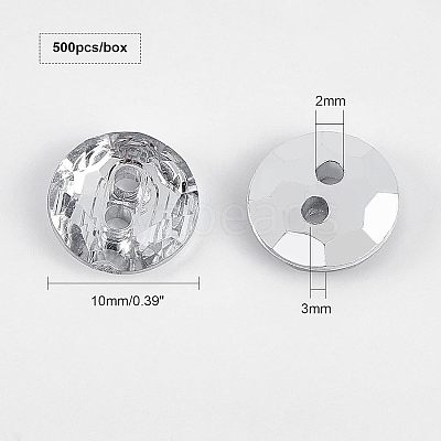 Spray Painted Acrylic Button TACR-OC0001-02-1