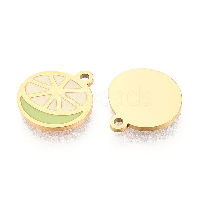 304 Stainless Steel Enamel Charms STAS-T065-56G-01-1