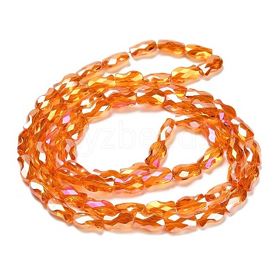 Electroplate Glass Beads Strands EGLA-P066-01A-AB10-1