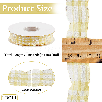 Cloth Plaid Ribbon OCOR-WH20071-001A-1