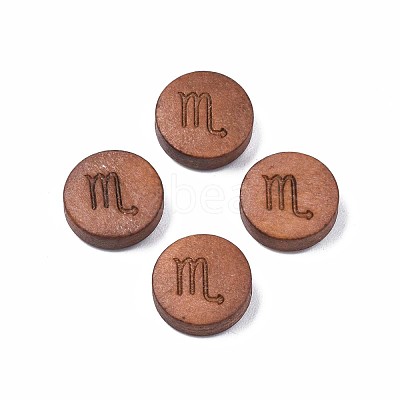 Laser Engraved Wood Beads WOOD-S053-53A-1