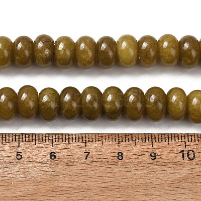 Dyed Natural White Jade Beads Strands G-G107-A44-01-1