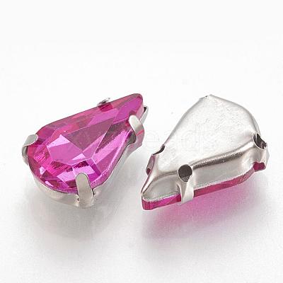 Sew on Rhinestone RGLA-T035-5x8mm-10-1