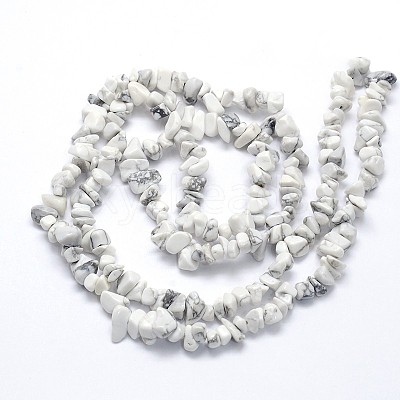 Natural Howlite Beads Strands X-G-O049-B-40-1