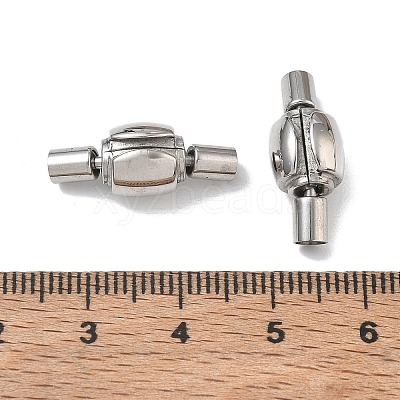 304 Stainless Steel European Clasps with Cord Ends SA-CBABC0F-10P-1