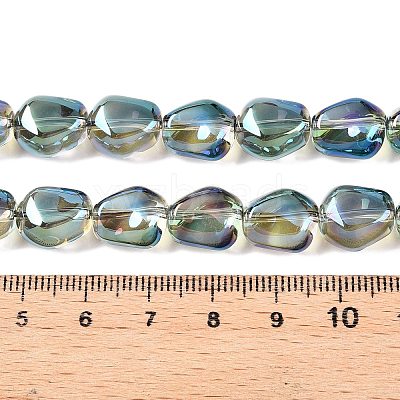 Electroplate Glass Beads Strands EGLA-T021-08G-1