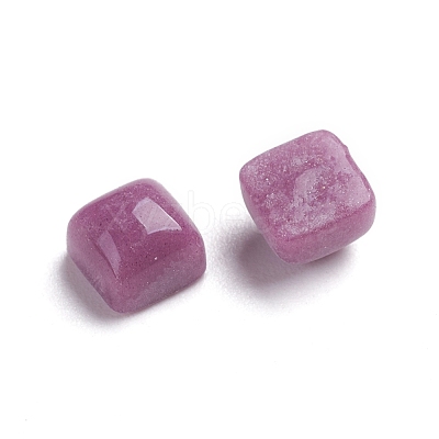 Glass Mosaic Tiles Cabochons GLAA-G072-04Y-1