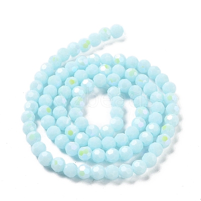 Opaque Glass Beads Strands EGLA-A035-P6mm-L10-1