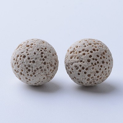 Unwaxed Natural Lava Rock Beads G-F325-12mm-17-1