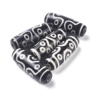 Tibetan Style 11-Eye dZi Beads X-TDZI-D008-11-1