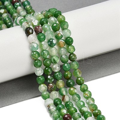 Natural Fire Crackle Agate Beads Strands G-C082-A01-26-1