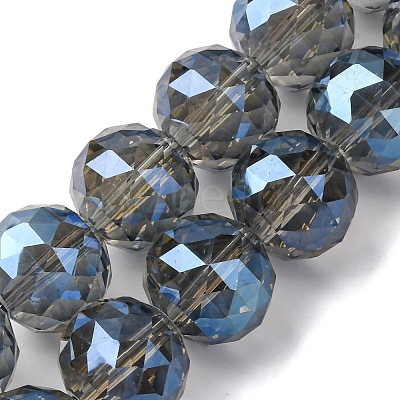 Transparent Electroplate Glass Beads Strands EGLA-N002-34H-F04-1