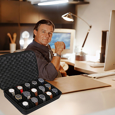 15-Slot EVA Watch Organizer Storage Boxes with Handles CON-WH0089-228-1