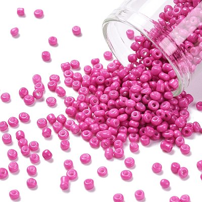 12/0 Baking Paint Glass Seed Beads SEED-US0001-04-2mm-1