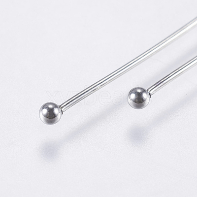 Tarnish Resistant 304 Stainless Steel Ball Head Pins STAS-F146-02P-50mm-1