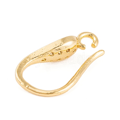 Rack Plating Brass Cubic Zirconia Earring Hooks KK-S374-05G-02-1
