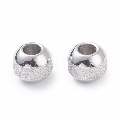 Non-Tarnish Textured 304 Stainless Steel Beads STAS-P306-01C-P-1