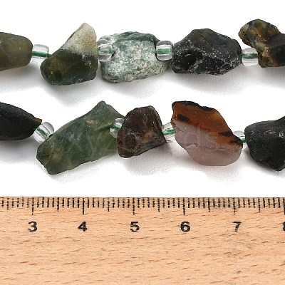 Raw Rough Natural Indian Agate Beads Strands GG-CBA0B77-A10-01-1