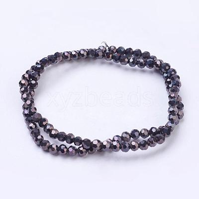 Electroplate Glass Bead Strands EGLA-R042-4mm-05-1