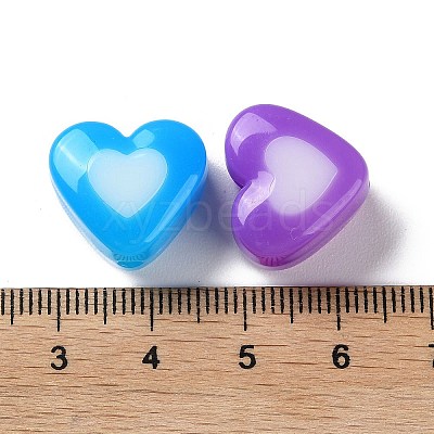 Two Tone Opaque Acrylic Beads SACR-I005-05A-1